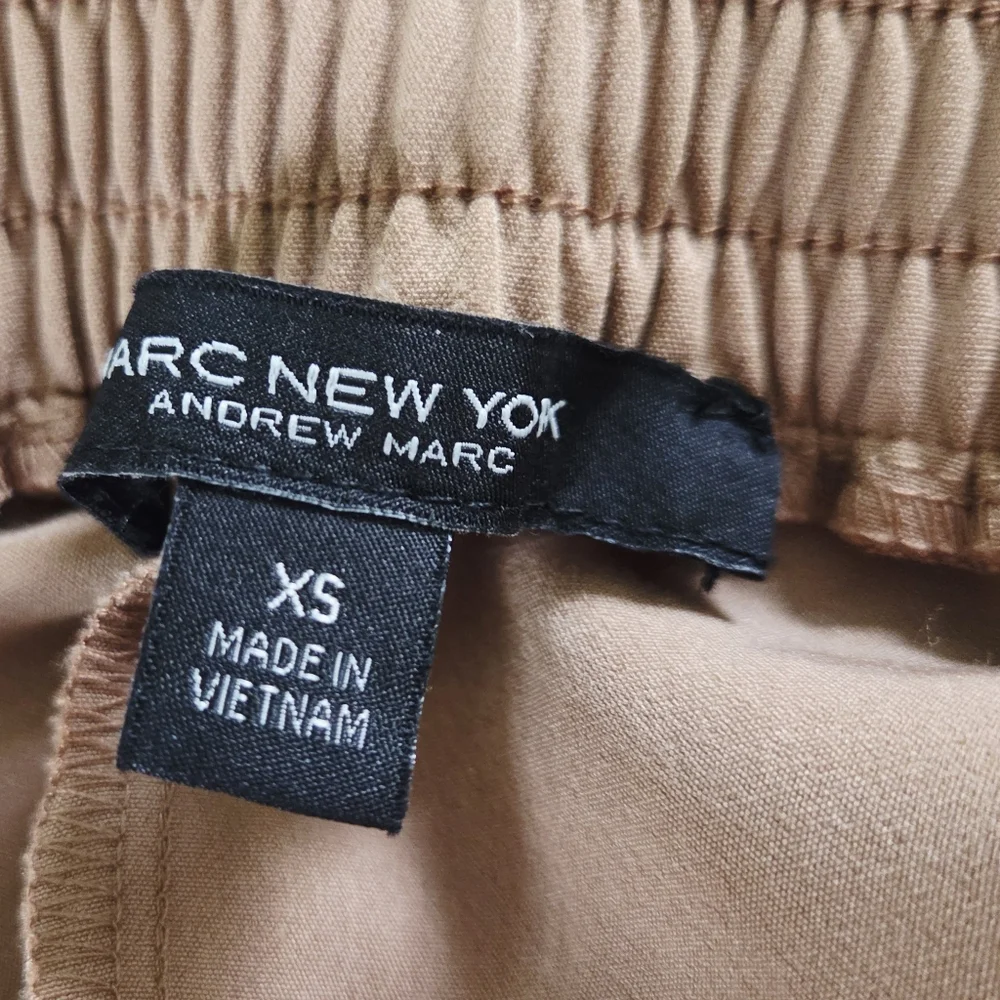 Marc New York ✨️ Tan Jogger Women's Pants with Gold Zippers Size XS